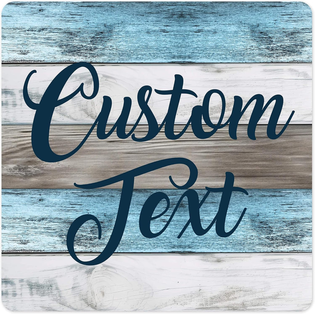 Custom Sign, Custom Street Sign, 11 Font Colors, 13 Font Styles, 4 Hole Options