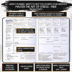 Life Planner - Undated Weekly & Monthly Planner, 12-Month Journey to Increase - Image 3