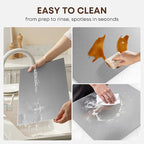 KORVOS Stainless Steel Cutting Board, 15.7"L x 11.8" W Heavy Duty Steel - Image 6