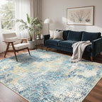 GENIMO Washable Area Rugs for Living Room, 8x10 Modern Non Slip Rugs, Low Pile by GENIMO