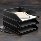 Gallaway Leather Letter Tray Organizer - Image 2