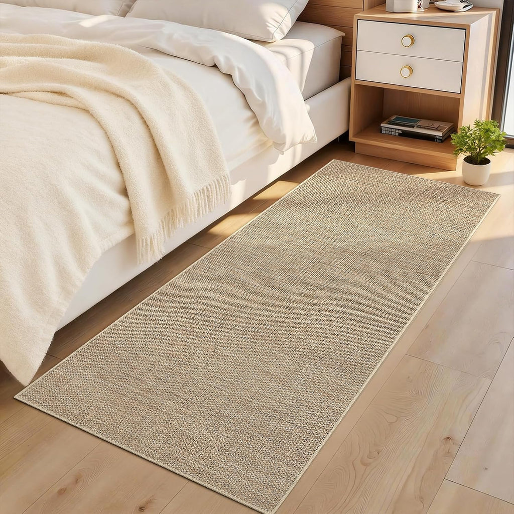 garveehome 2x6 runner rug for hallway modern solid on a desk or shelf