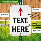 Custom Arrow, Custom Directional Sign, Up Arrow, 12x18 Inches, 3M EGP Reflective - Image 5