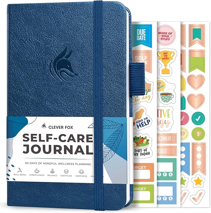 Clever Fox Self-Care Journal Pocket – Daily Reflection Notebook – Mental Health by CleverFox