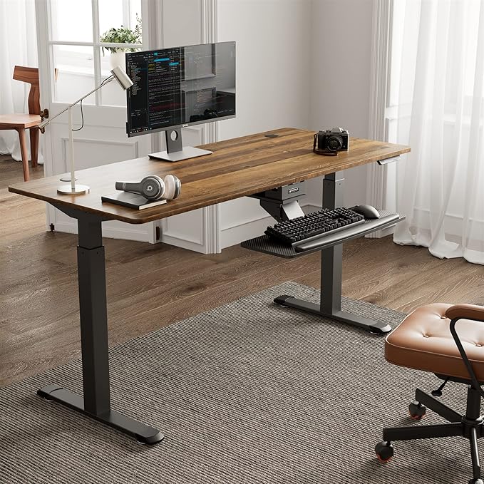 EUREKA ERGONOMIC Height Adjustable Mouse & Keyboard Tray Under Desk, 28x10'' - Image 6