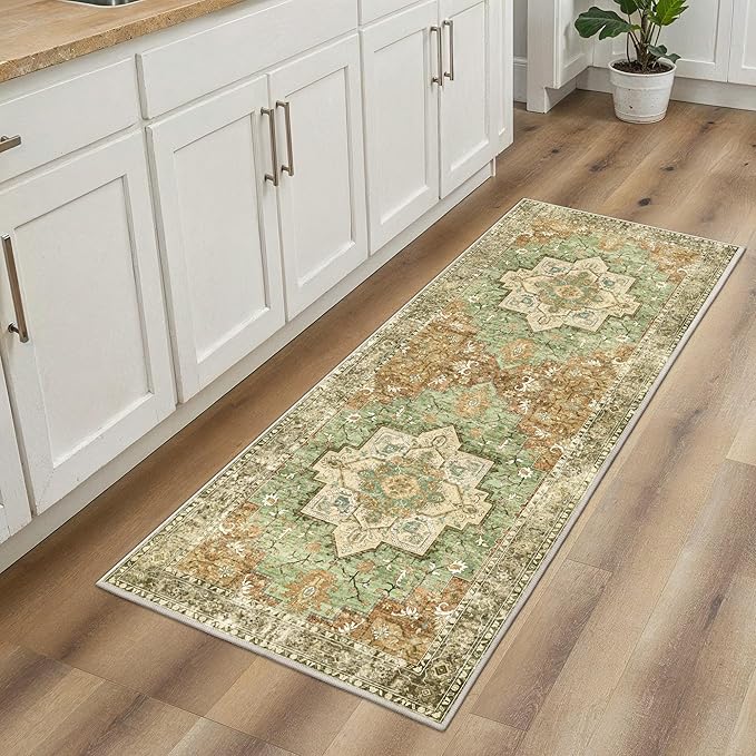 GENIMO 2x5 Runner Rugs for Hallway, Machine Washable Non Slip Vintage Rugs - Image 3