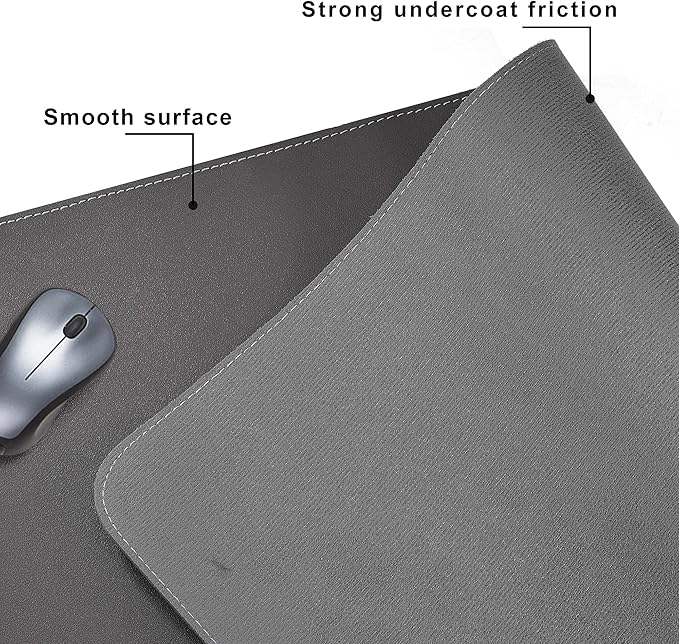 CENNBIE Leather Desk Mat, 39.3x19.6 Extra Large Desk Pad Blotter Protector - Image 5