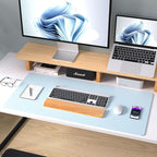 Aothia Leather Desk Pad Protector, Mouse Pad, Office Desk Mat, Non-Slip PU - Image 8
