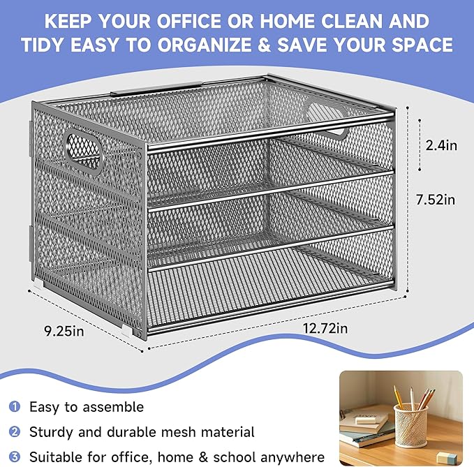 Subekyu Paper Letter Tray Organizer - Image 2