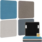 BUBOS 4 PCS Acoustic Panels, Fabric Soundproof Wall Panels, Self-adhesive Sound by BUBOS