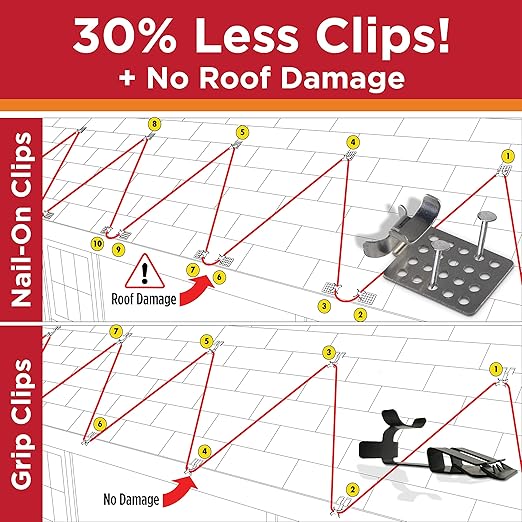 Grip Clip Roof Clips, Safe for Heat Tape, Electric Cable & Roof Heat Cable - Image 9