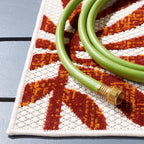 safavieh washable rug outdoor cabana collection - 2', side view