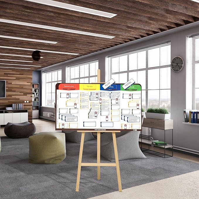 pmxboard Full Magnetic Agile Board Kit. Kanban Board, Scrum Board, Dry Erase - Image 6
