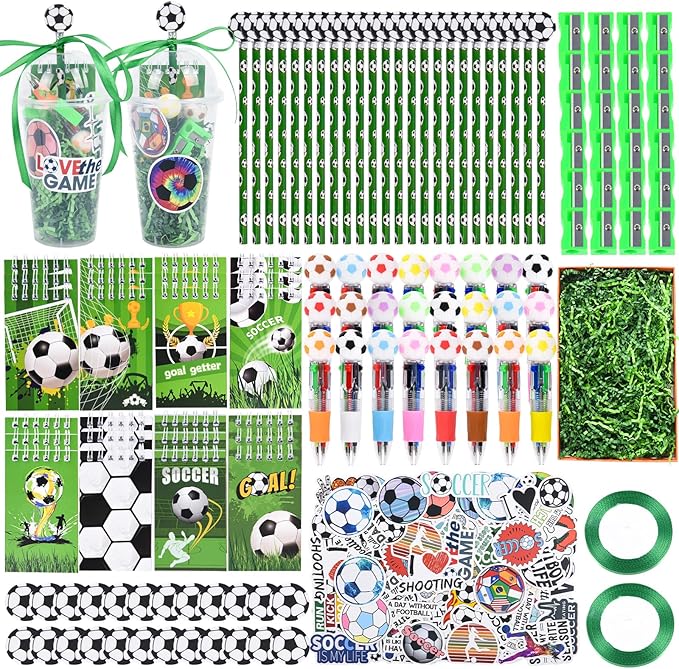 LiYiQ 247 Pcs Soccer Party Supplies Return Gifts by LiYiQ