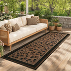 dweike easy jute non slip runner rug, 2x6, close-up detail