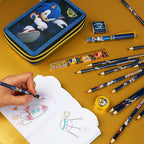 SONIC THE HEDGEHOG Pencil Case for Kids Stationery Set Pens Colored Pencils - Image 2