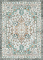 GENIMO 3x5 Area Rugs for Living Room, Machine Washable Non Slip Vintage Rugs - Image 7