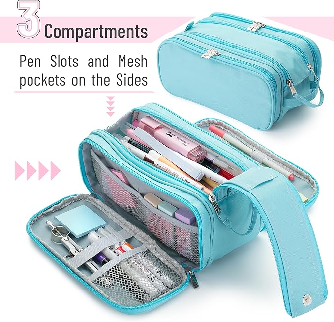Mr. Pen - Large Capacity Pencil Case - Big Pencil Pouch - Pen Bag - Image 2