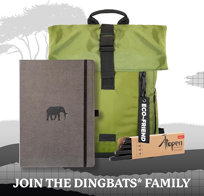 Dingbats* - Wildlife Plain Extra Large A4 Notebook - PU Leather Hardcover - Image 6