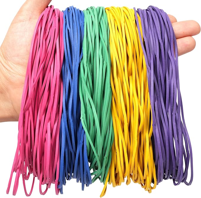 YOUOWO Rubber Bands Size #117A Multicolour 200g Strong Large Big Elastic Bands - Image 6