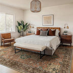 GENIMO 5x7 Area Rugs for Living Room, Machine Washable Non Slip Vintage Rugs - Image 8