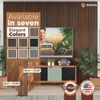 Avana Acoustic Wood Wall Panels – 94.4 X 12.6 Inch Walnut Acoustic Panels 1 PC - Image 7