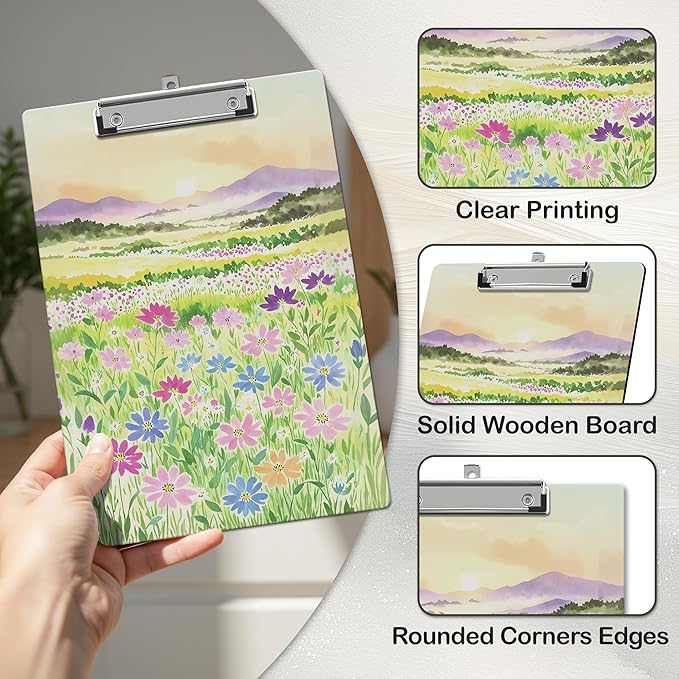APIILVPQ Wild Flower Clipboard, Colorful Clipboards - Image 4