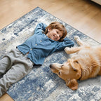 Office Chair Mat for Hardwood Tile Floor, Abstract 48"X 60" Desk Mats for - Image 7