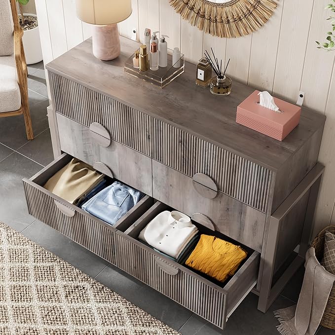 LGHM Fluted Dresser for Bedroom - Image 5