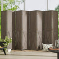 Cozy Castle Wood Room Divider, 8 Panels Folding Privacy Screen, 66.9'' Wall by CozyCastle