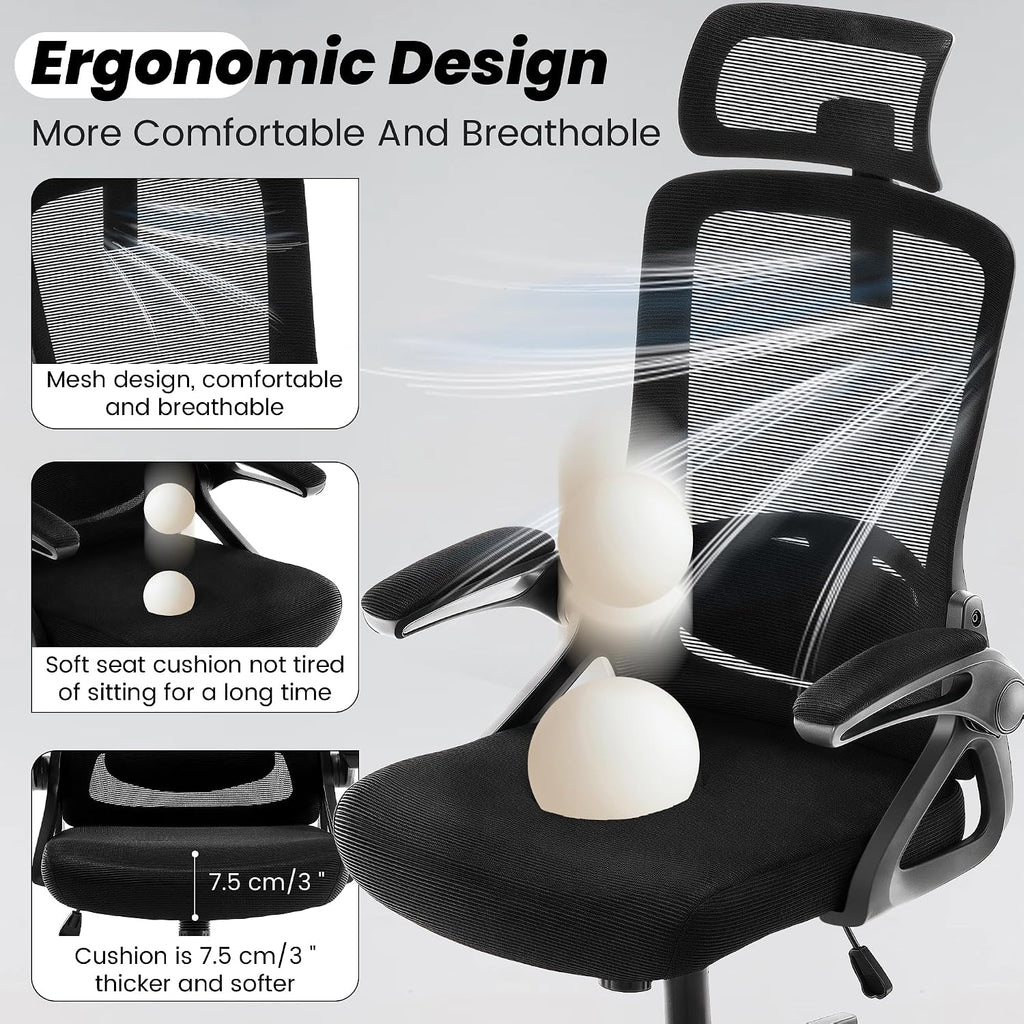 fizzin office chair mesh computer chairs with adjustable, package contents