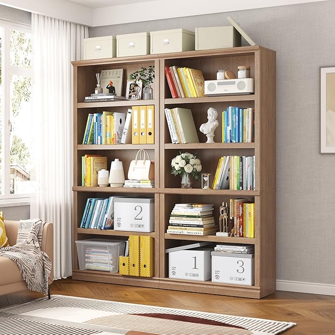 Bevfint 70 in Tall Bookcase, 33 inch Wide Floor Standing Indoor Furniture - Image 6