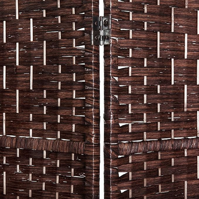 HOMCOM Room Divider, 6 Panel Folding Privacy Screen, 6FT Tall Portable Wicker - Image 6