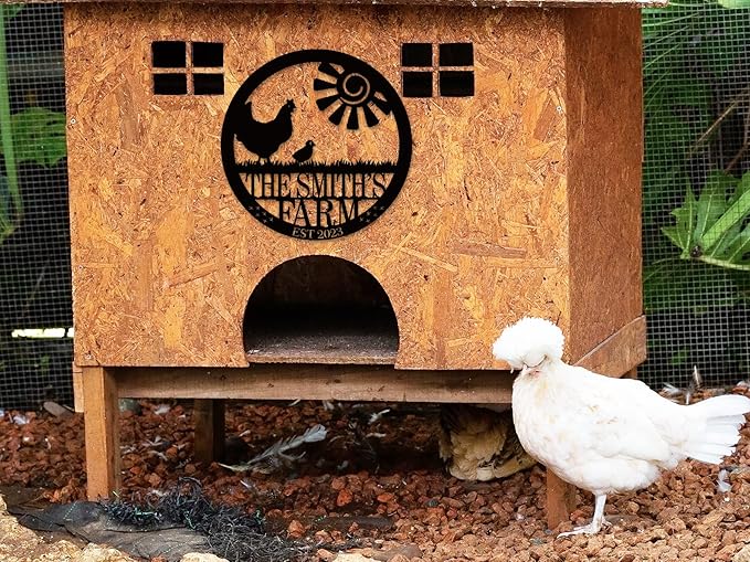 Personalized Chicken Farm Sign, Custom Chicken Coop Signs - Image 4