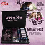 Disney Stitch Stationery Supplies Set Notebook Pencil Case & Ballpoint Pens or - Image 4