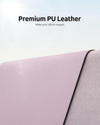 YSAGi Leather Desk Protector, Office Mat, Large Mouse Mat, Non-Slip PU Leather - Image 2