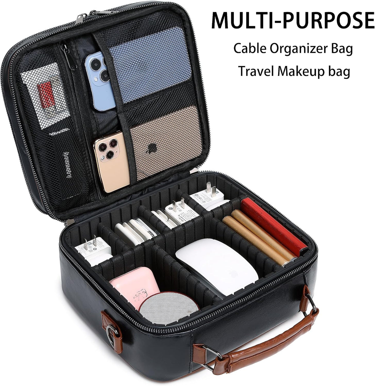 KYALOU Electronics Travel Organizer, Large Electronic Accessories Cable Case ...