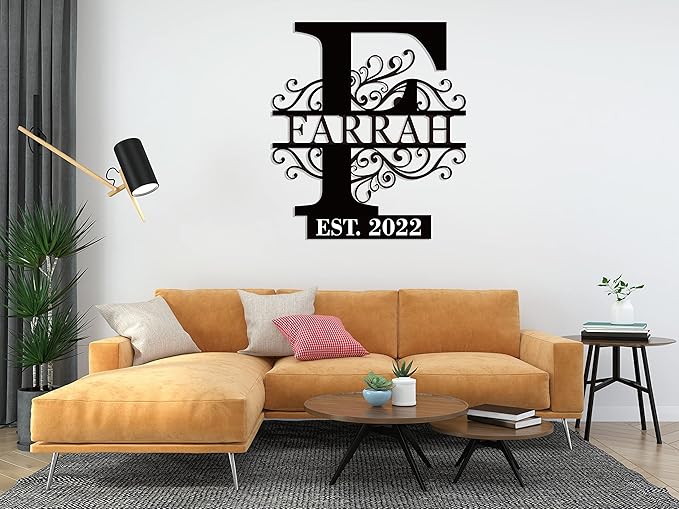 Family Name Sign Metal, Custom Last Name Plaque - Image 5