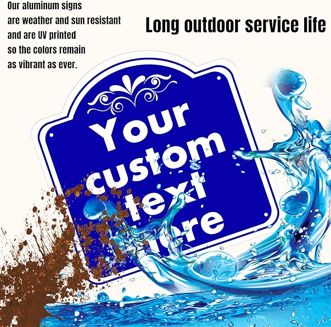 Custom Sign, Custom Indoor/Outdoor Decorative Sign，Aluminum Weatherproof Metal - Image 3