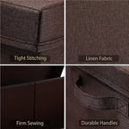 HOONEX Linen Foldable Storage Bins - Image 5