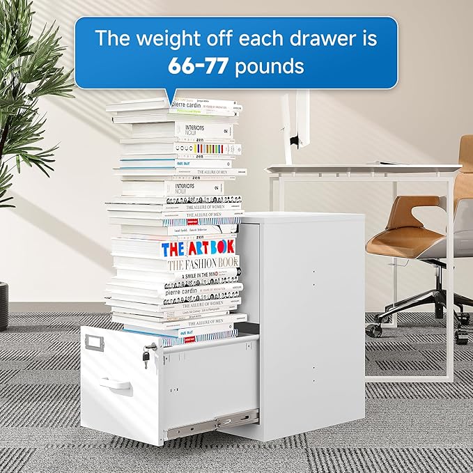 BYNSOE 2 Drawer File Cabinet - Image 7