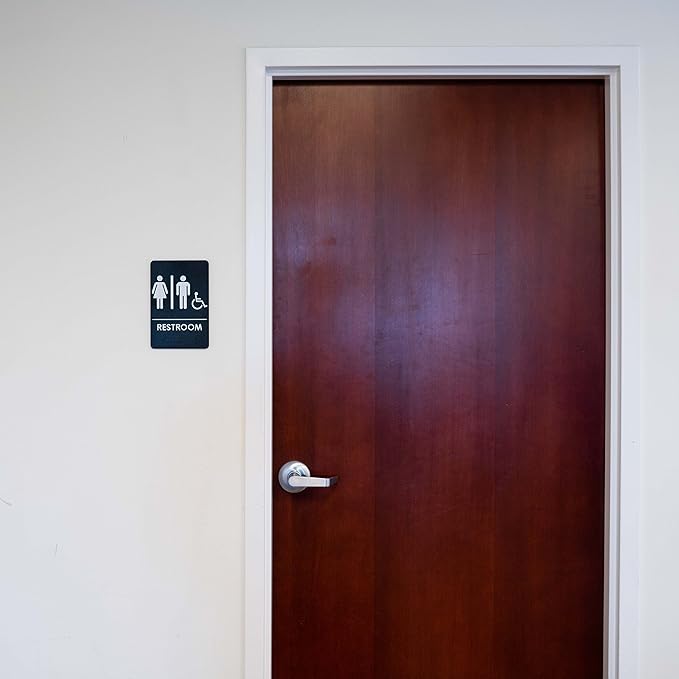 Men's/Women's Restroom Sign for Handicap Accessible Restroom ADA-Compliant - Image 6