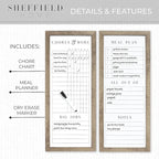 Sheffield Home Set of Two Family Planner Dry Erase Boards Featuring, Chore Chart - Image 3