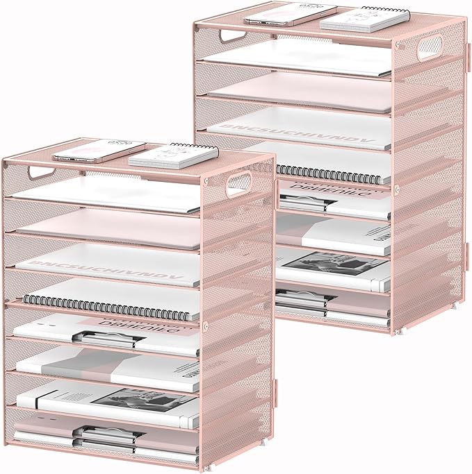 DALTACK 9-Tier Paper Letter Tray Desk Organizer by DALTACK