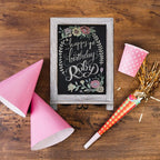 HBCY Creations Rustic Whitewash Tabletop Chalkboard Sign / Hanging Magnetic - Image 7