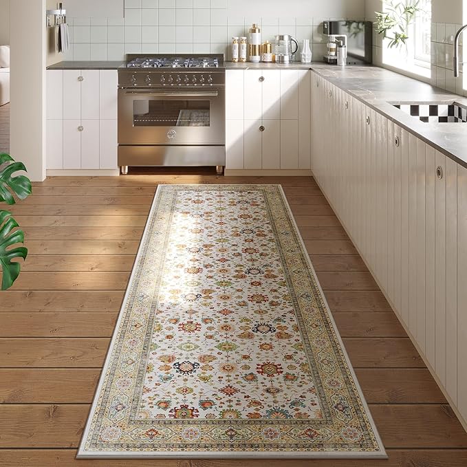 Rugcomf Runner Rug for Hallways Kitchen Rug Non Slip 2'6''x8' Washable Rugs by Rugcomf