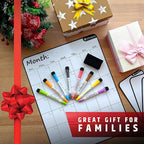 Large Dry-Erase Magnetic Monthly Calendar + Free Bonus: 3 Grocery/to-Do List - Image 7