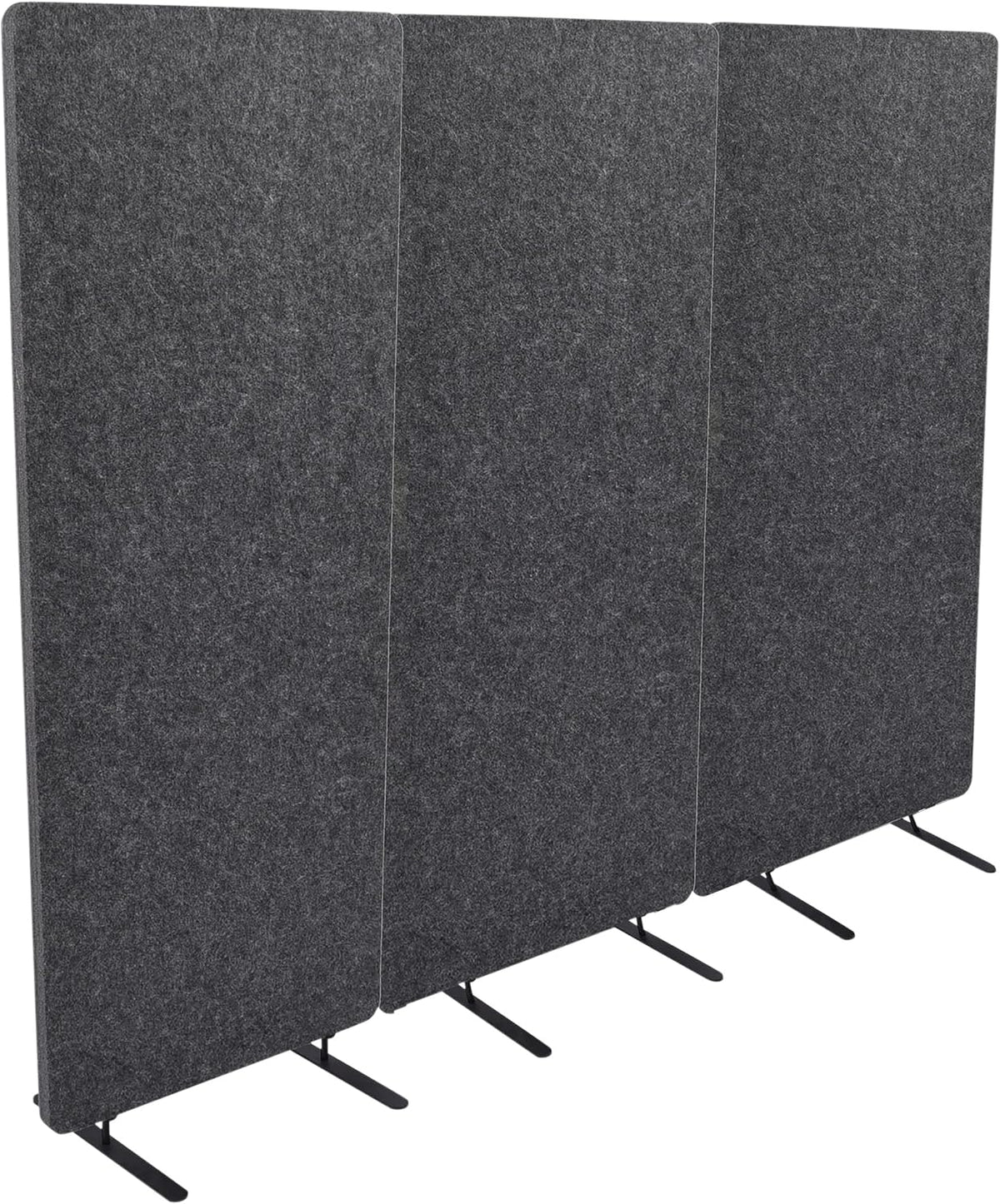 ReFocus™ Raw Freestanding Acoustic Room Divider 3 Pack – Reduce Noise and