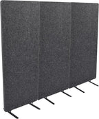 ReFocus™ Raw Freestanding Acoustic Room Divider 3 Pack – Reduce Noise and by SStandUpDeskStore