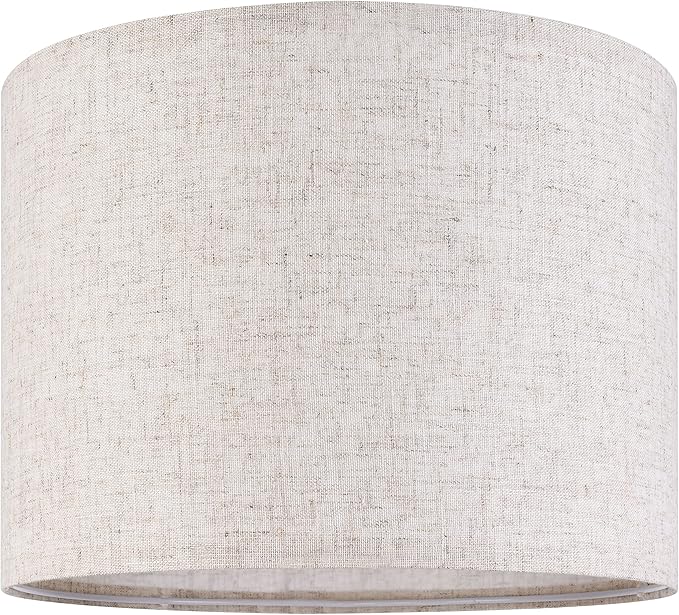 Set of 2 Drum Lampshades for Table, Floor & Bedside Lamps - Image 8